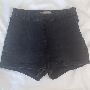 Free people high waisted black short